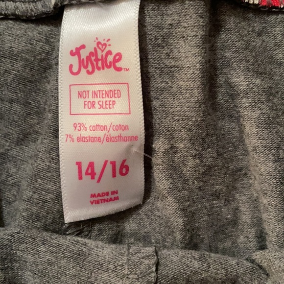 NWT JUSTICE Christmas 🎄 Leggings Full Length 14/16 - Picture 3 of 4